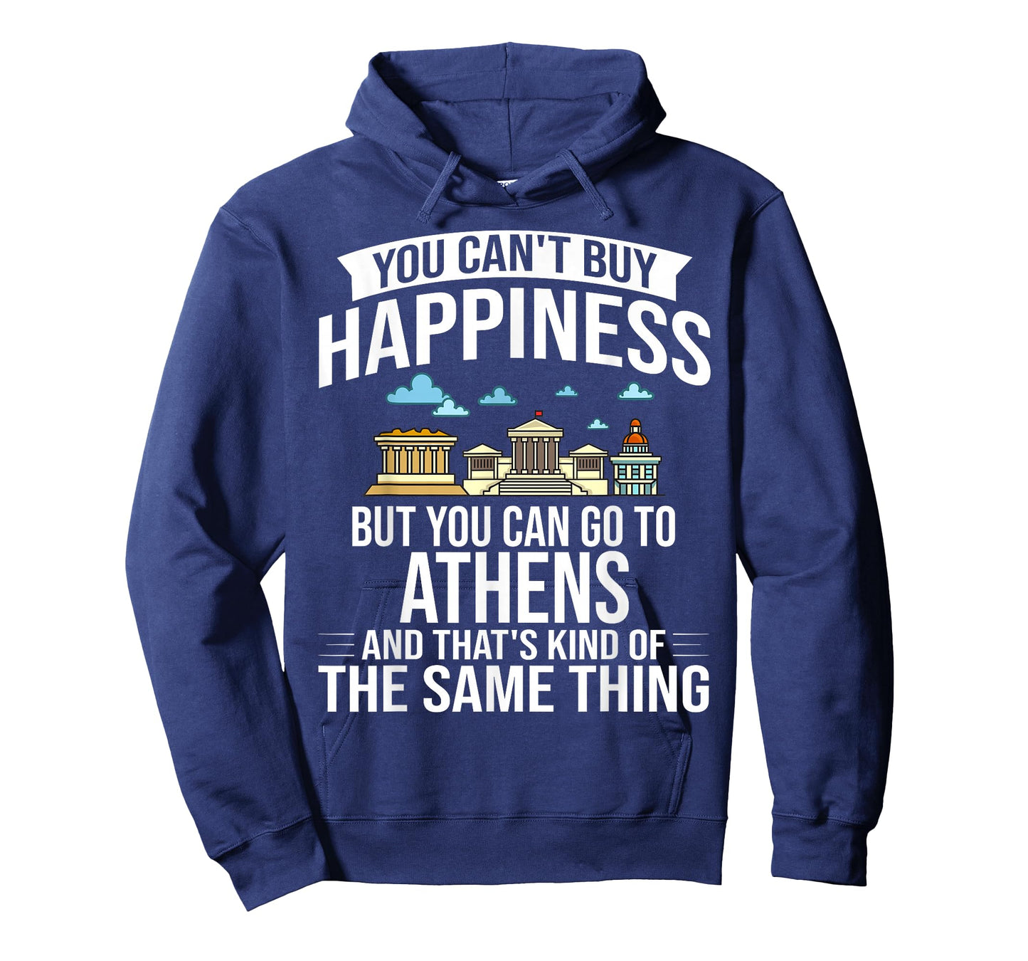 Athens Greece City Skyline Map Travel T-Shirt