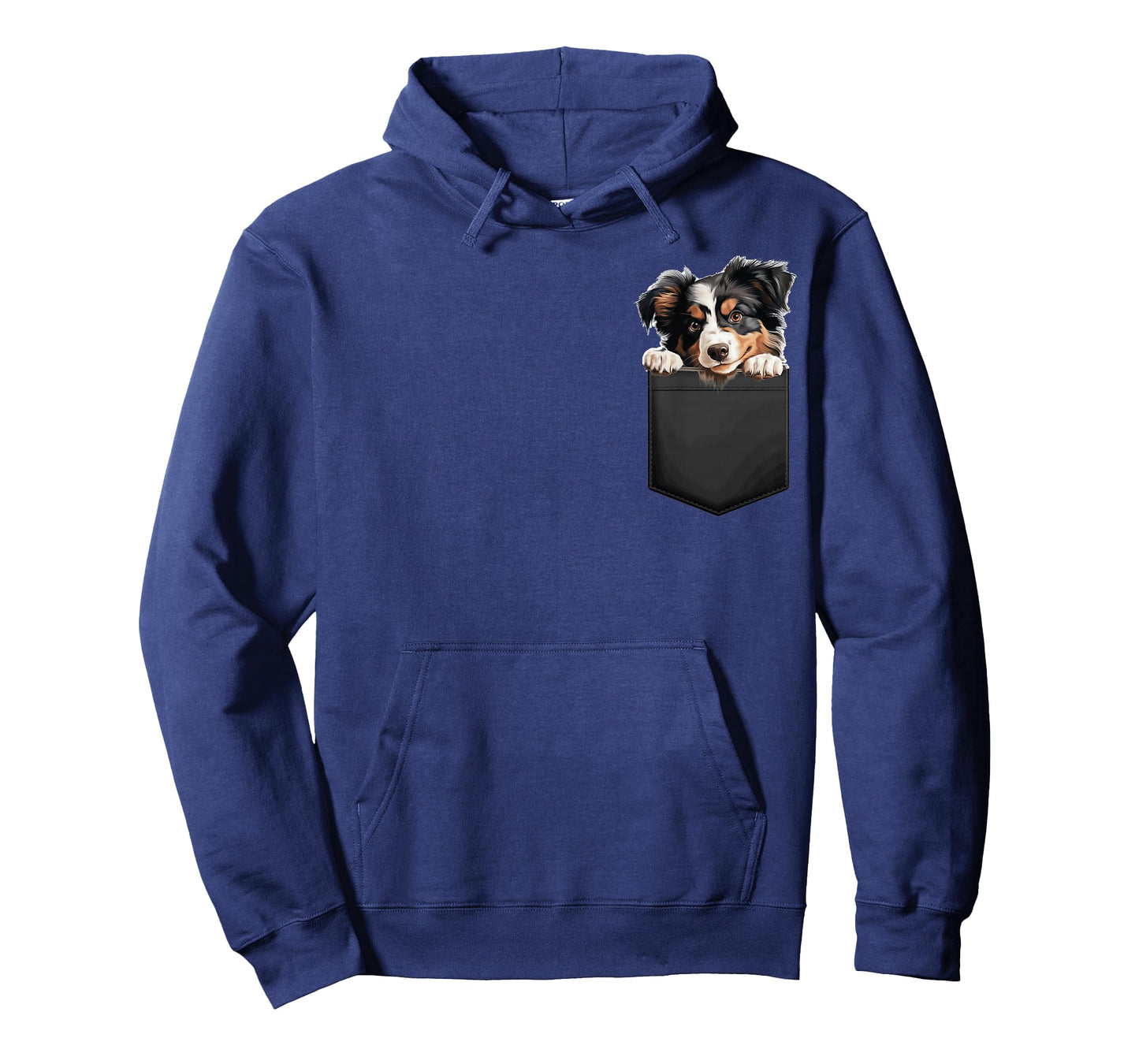 Miniature American Shepherd Puppy Dog In Pocket Cute Pet Men Women Girls Kids T-Shirt