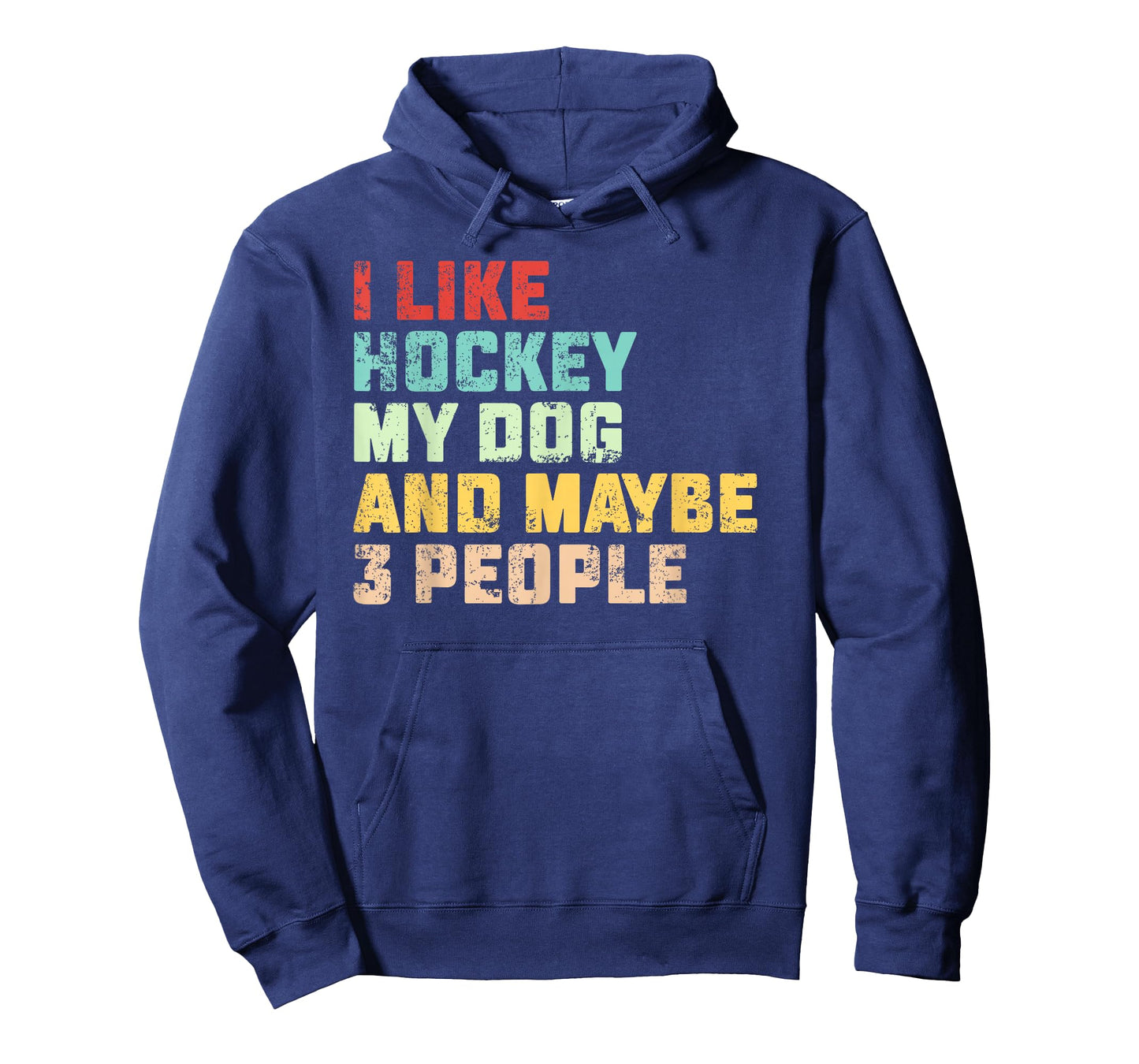 I Like Hockey My Dog & Maybe 3 People Hockey Coach Vintage T-Shirt