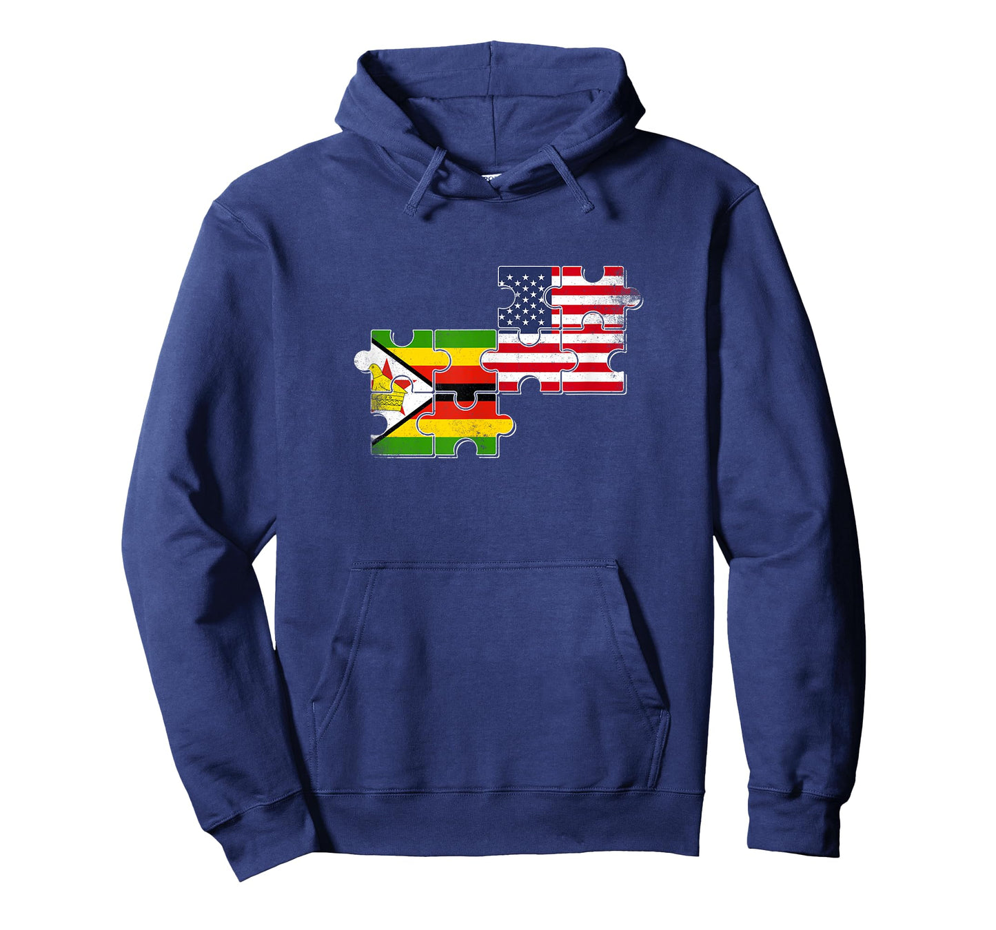 Zimbabwe USA Zimbabwean American Flag T-Shirt
