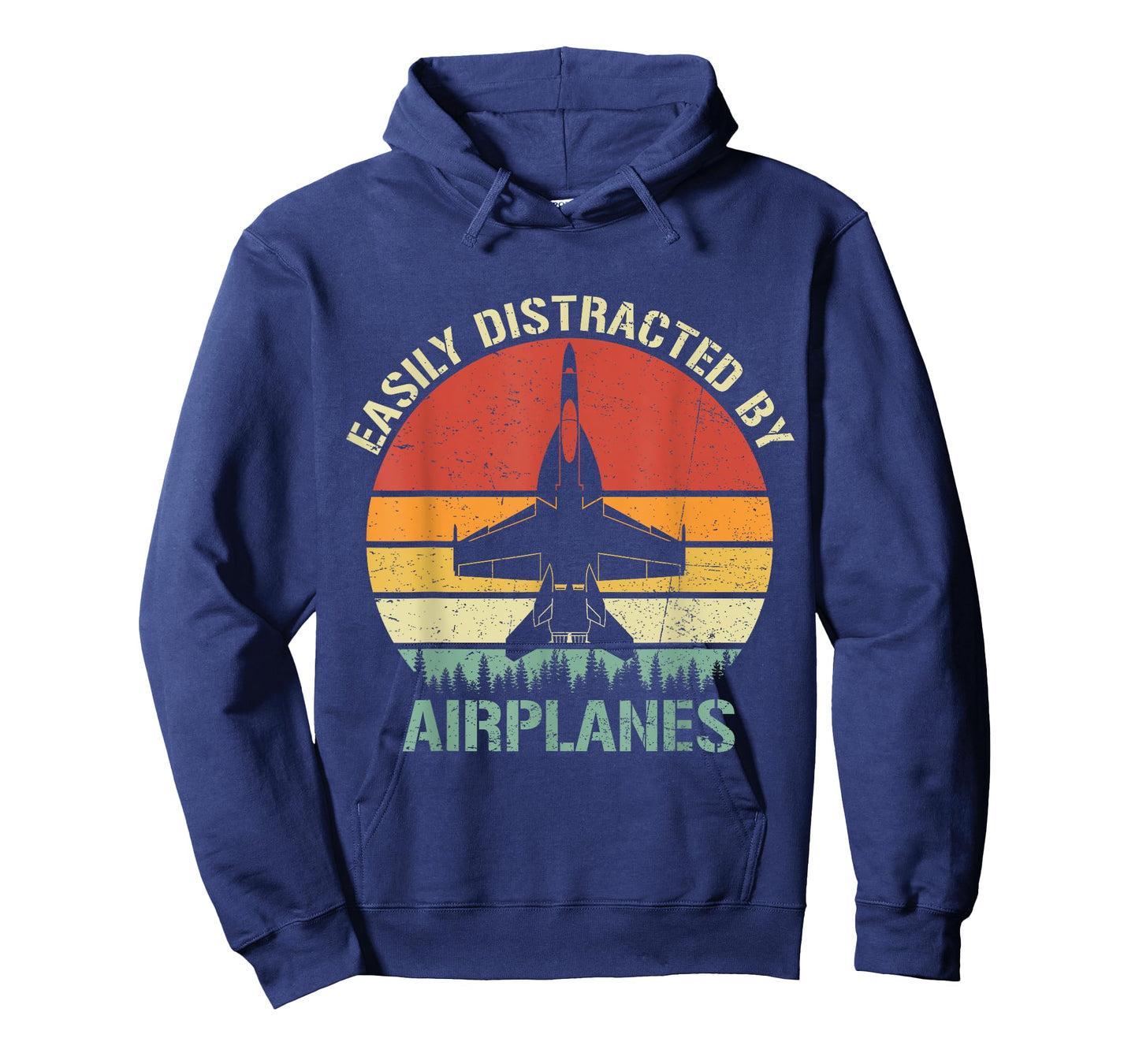 Easily Distracted By Airplanes Vintage F-18 Hornet Fighter T-Shirt