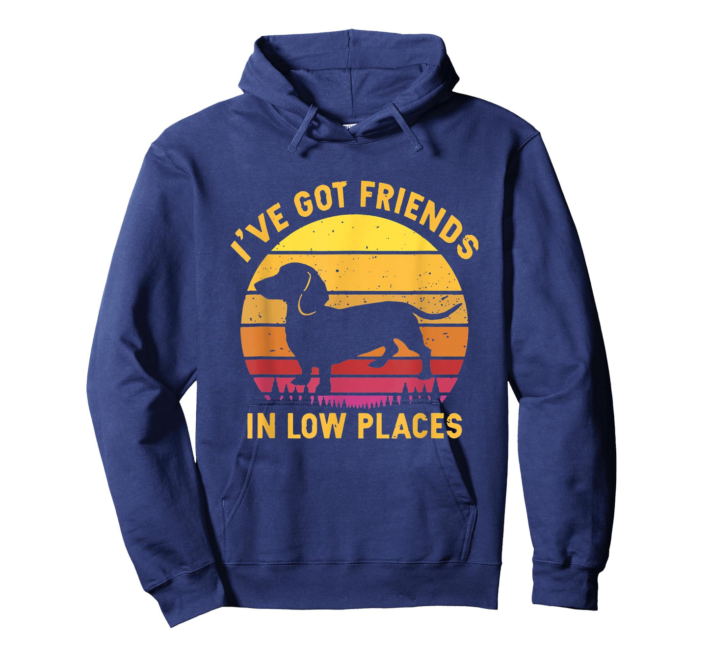 I've Got Friends In Low Places Funny Dachshund Apparel T-Shirt