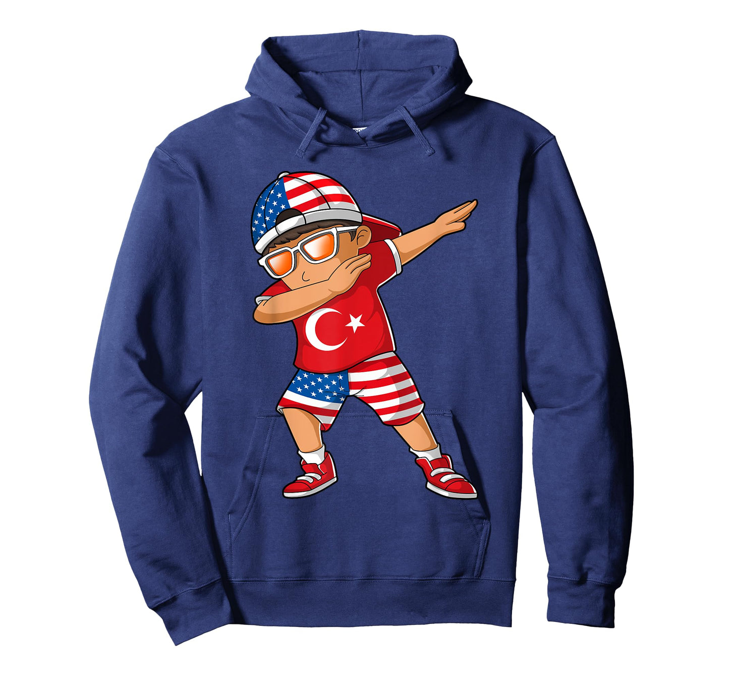 Half American Half Turkish Boy Kid Turkey Flag Patriotic T-Shirt