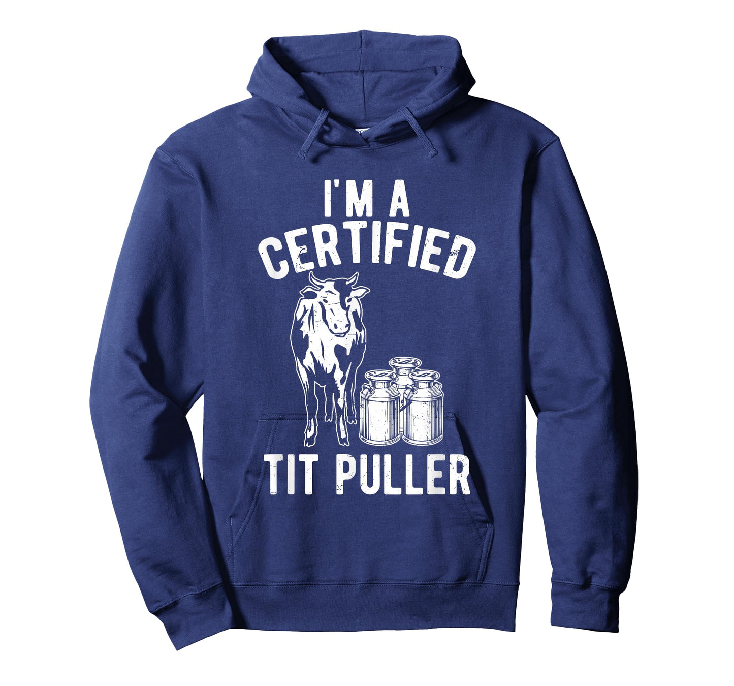 I'm A Certified Tit Puller Funny Dairy Cow Farmer Gift T-Shirt