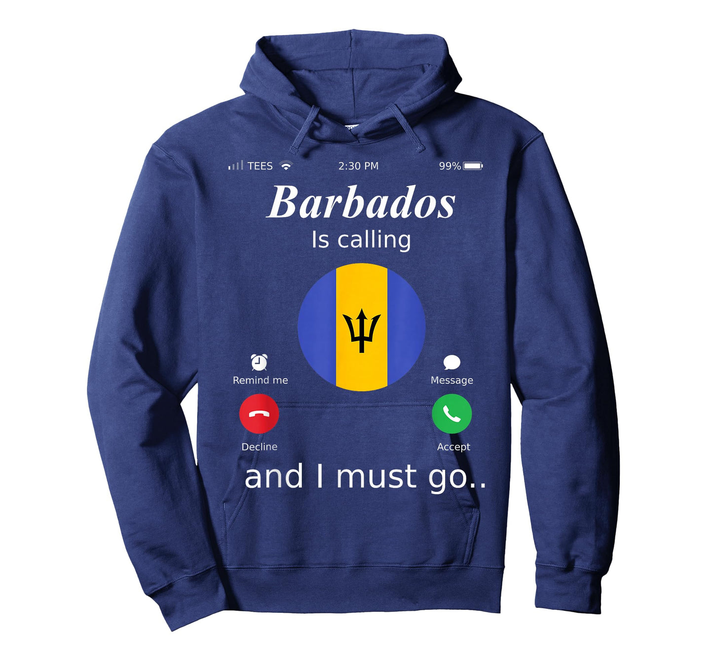 Barbados Is Calling and I Must Go Barbados Flag shirt T-Shirt