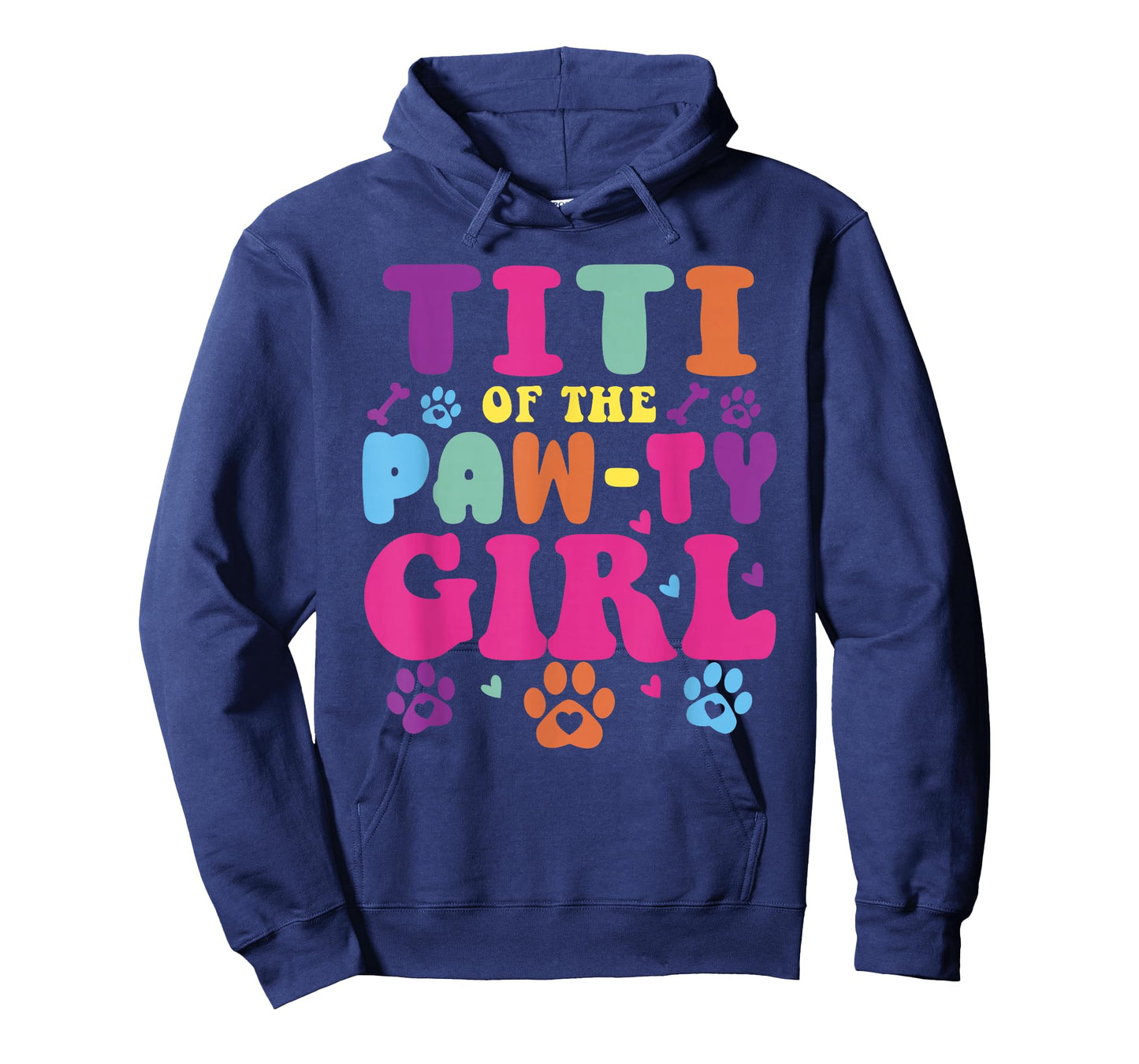 Titi of The Paw-Ty Girl Birthday Family Matching Party T-Shirt