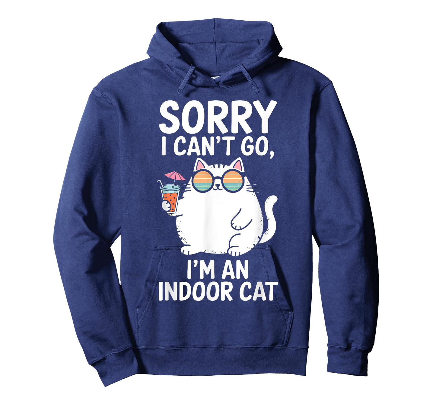 Sorry I Can’t Go I’m an Indoor Cat Introvert Cat T-Shirt