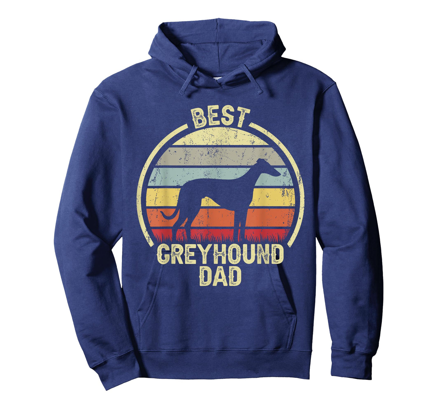 Best Dog Father Dad - Vintage Greyhound T-Shirt
