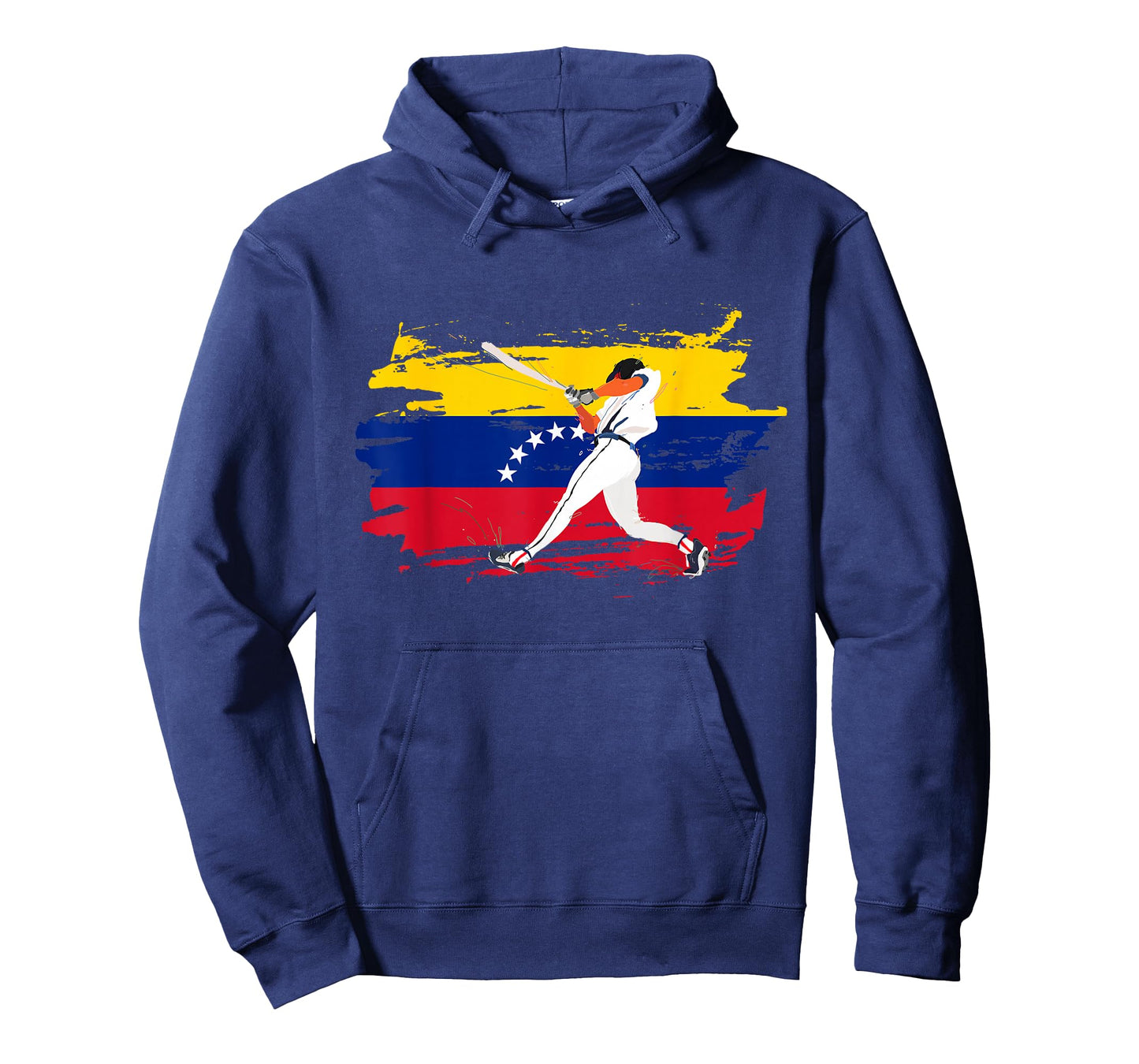 Baseball Hitter On Grunge Venezuela Flag Venezuelan Beisbol T-Shirt
