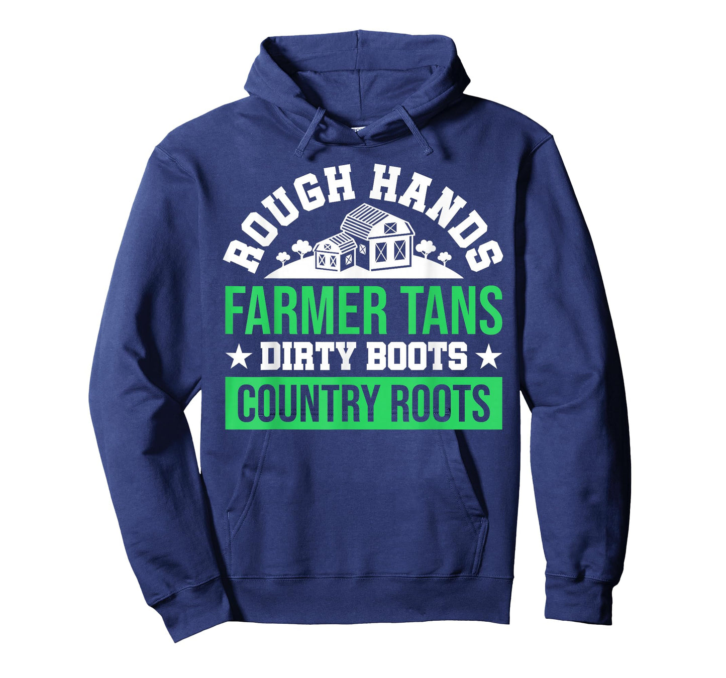 Rough Hands Farmer Tans Dirty Boots Country Roots USA Flag T-Shirt