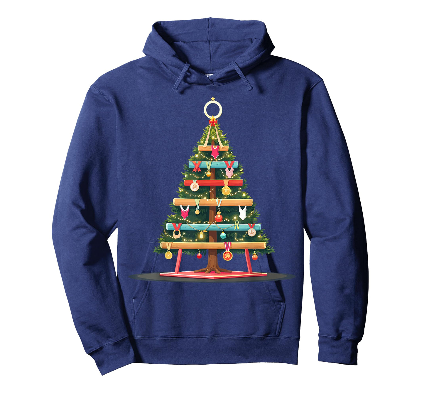 Gymnastics Christmas Tree Funny Sports Lover for Gymnasts T-Shirt