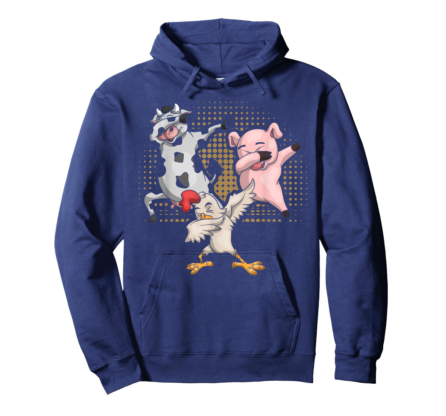 Dabbing Chicken Pig Cow Funny Farm Animal T-Shirt
