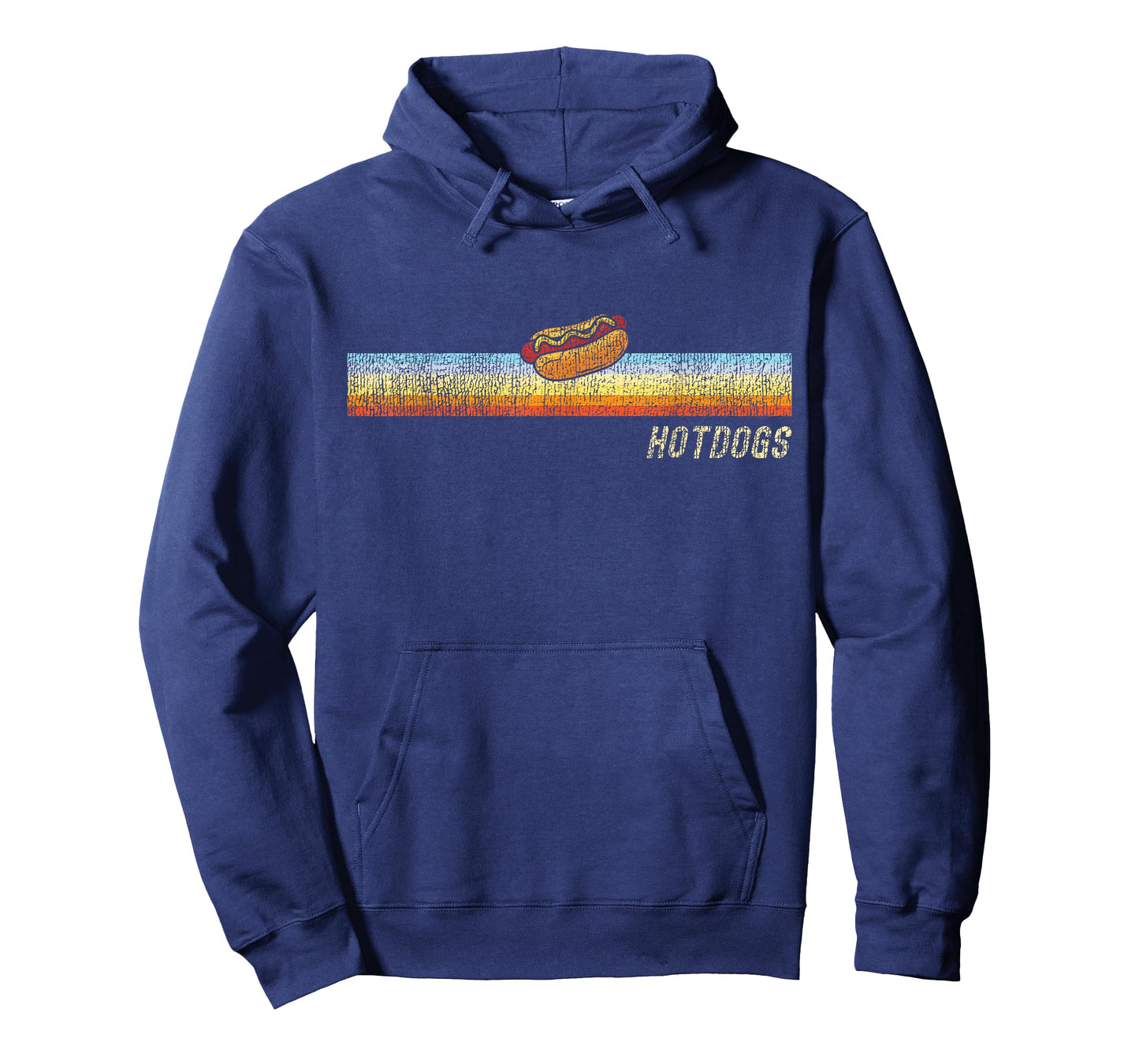Hot Dog Adult Retro Vintage Hot Dog T-Shirt