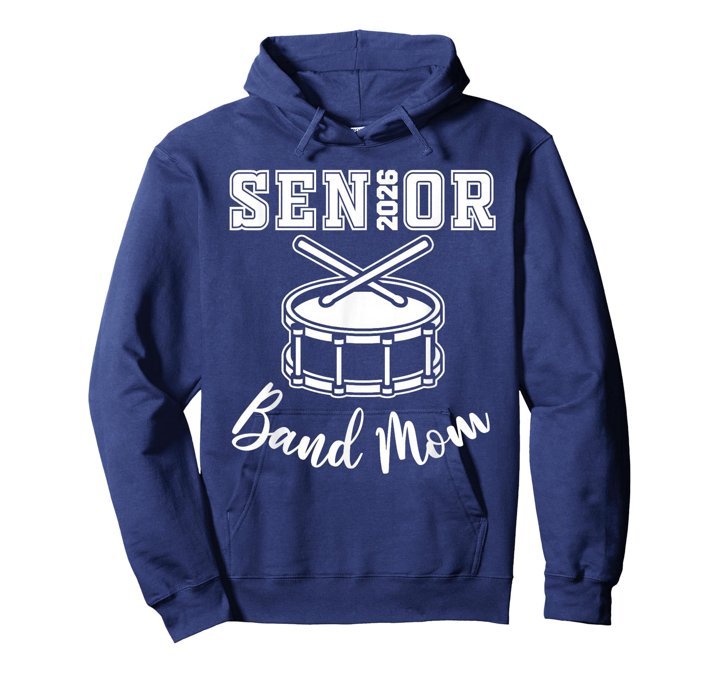 Proud Senior Band Mom 2026 Marching Band Class Of 2026 Drum T-Shirt