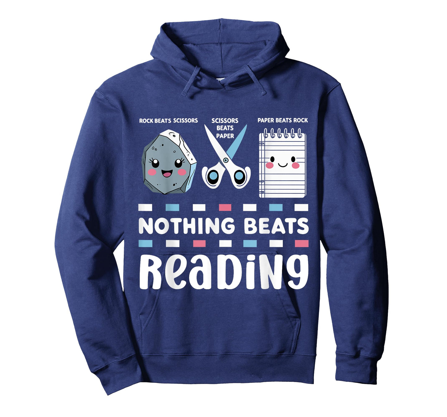 Nothing Beats Reading Rock Paper Scissors Funny Book Lover T-Shirt