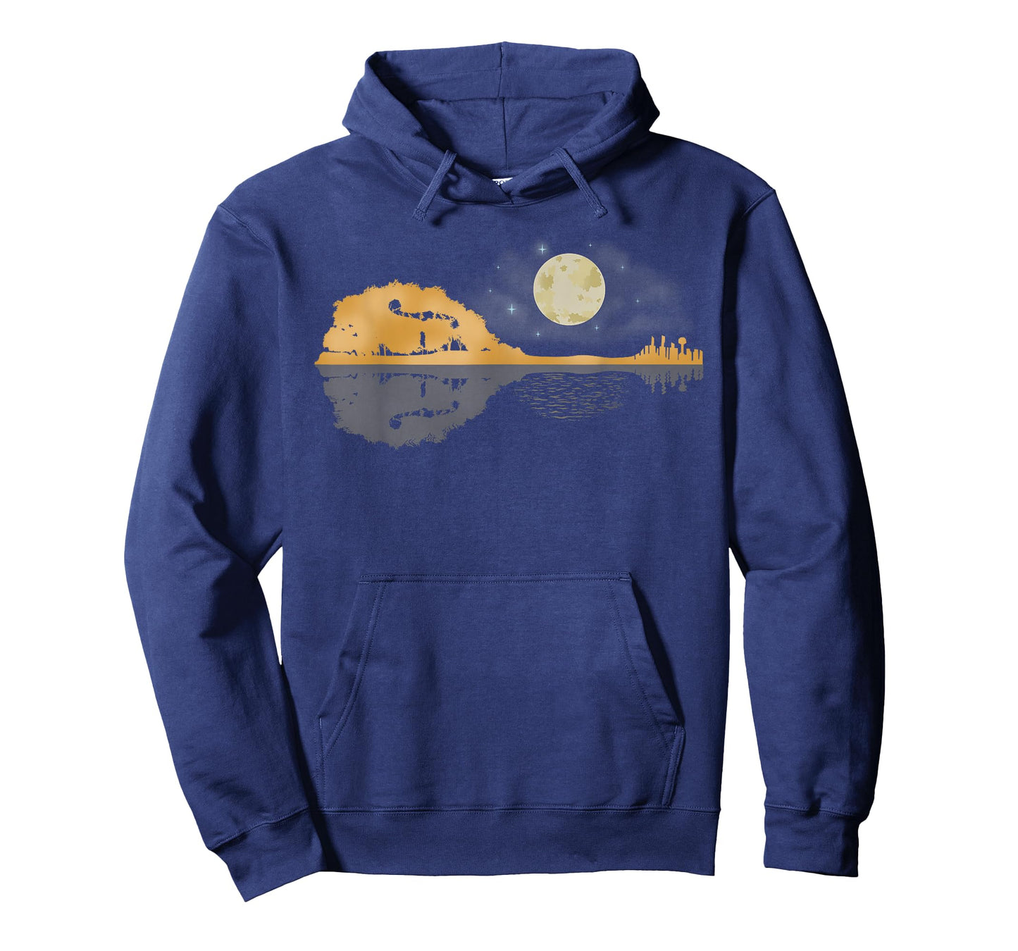 Mandolin Shirt Men Country Music Tshirt Moon Bluegrass T-Shirt