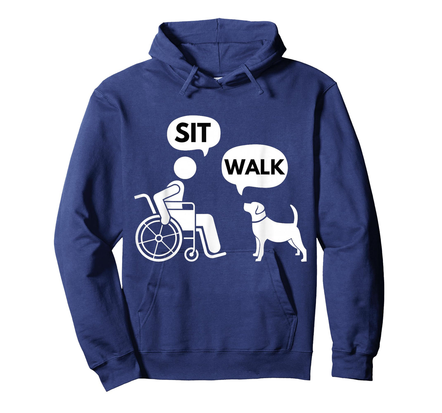 Sit Walk - Funny Disabled Wheelchair User & Pet Dog T-Shirt