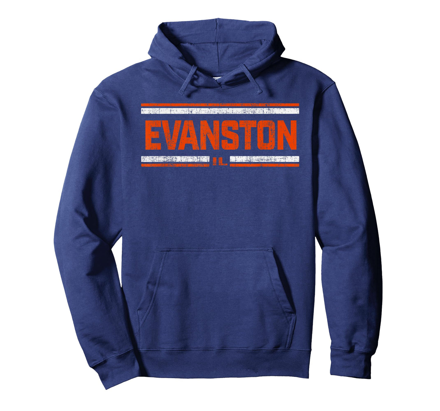 Retro Vintage Evanston IL Distressed T-Shirt T-Shirt