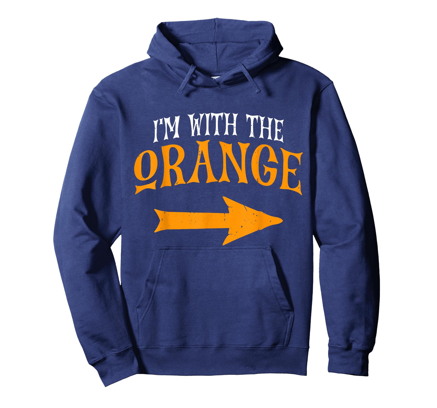 I'm With Orange Halloween Costume Funny Couples Orange T-Shirt