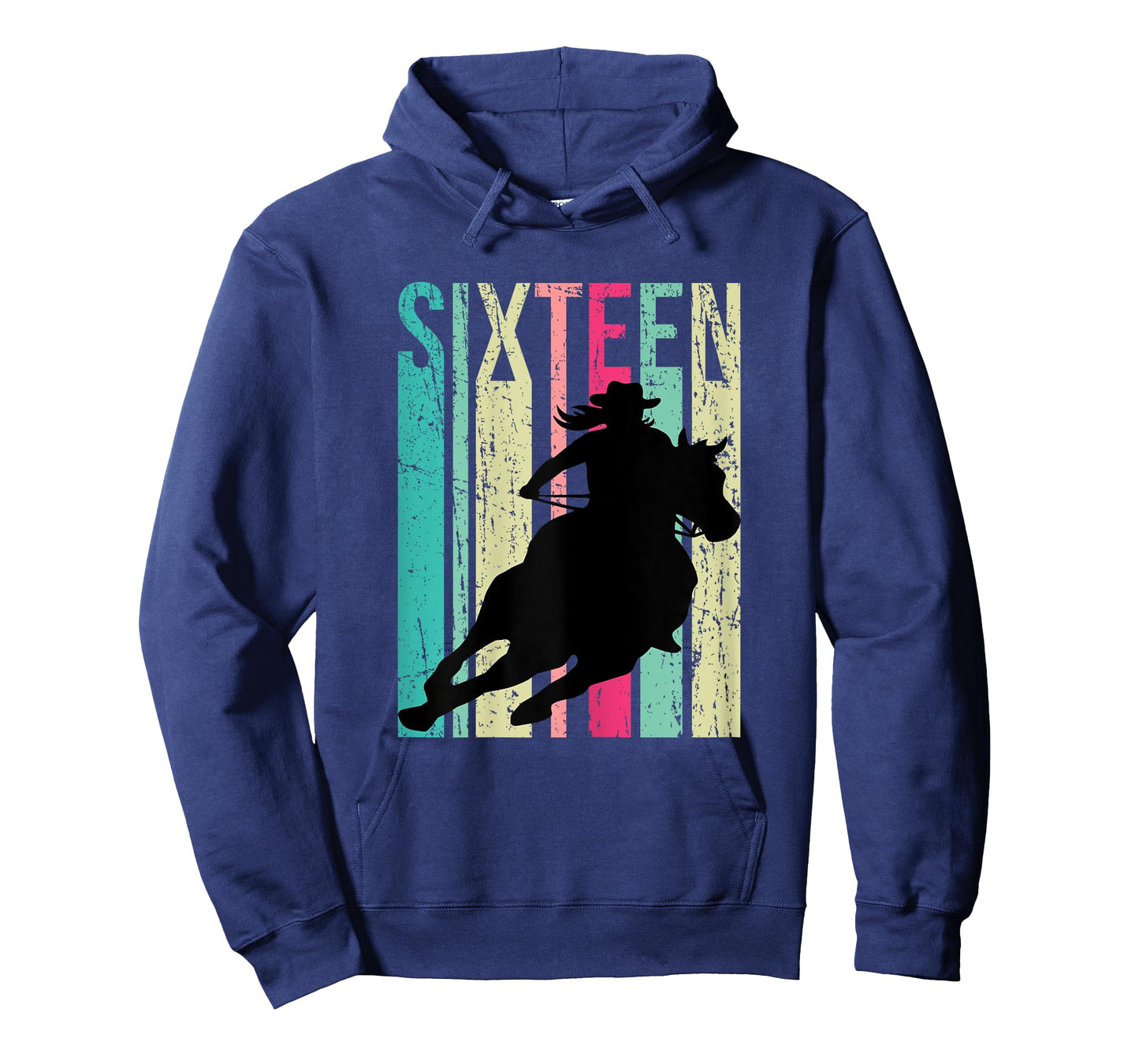 Retro Rodeo 16th Birthday Horse Lover Cowgirl Country 16 T-Shirt