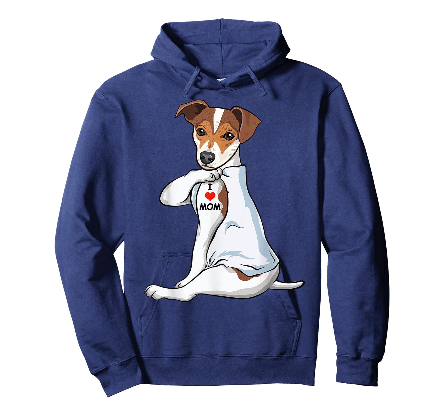 I Love Mom Tattoo Jack Russell Terrier Mom Dog Lover Women T-Shirt