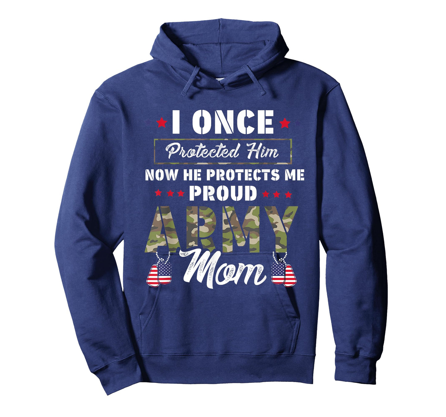 I Once Protected Him Now He Protects Me Proud Army Mom T-Shirt