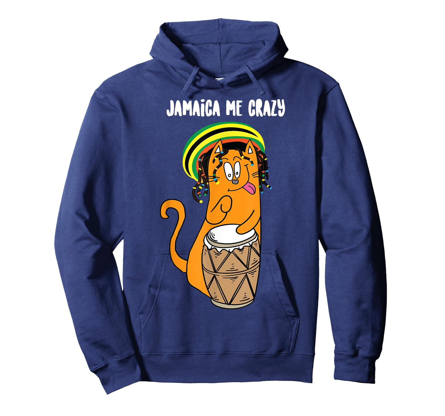 Funny Jamaica Me Crazy | Cute Jamaican Reggae Cat Gift Lover T-Shirt for Men Women Girls Kids