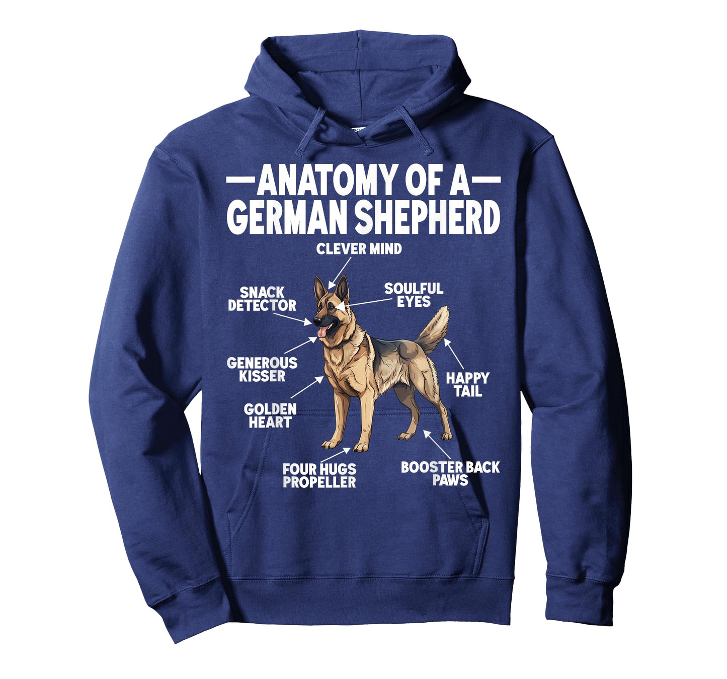 Funny Anatomy German Shepherd Dog Lovers German Shepherd Dog T-Shirt