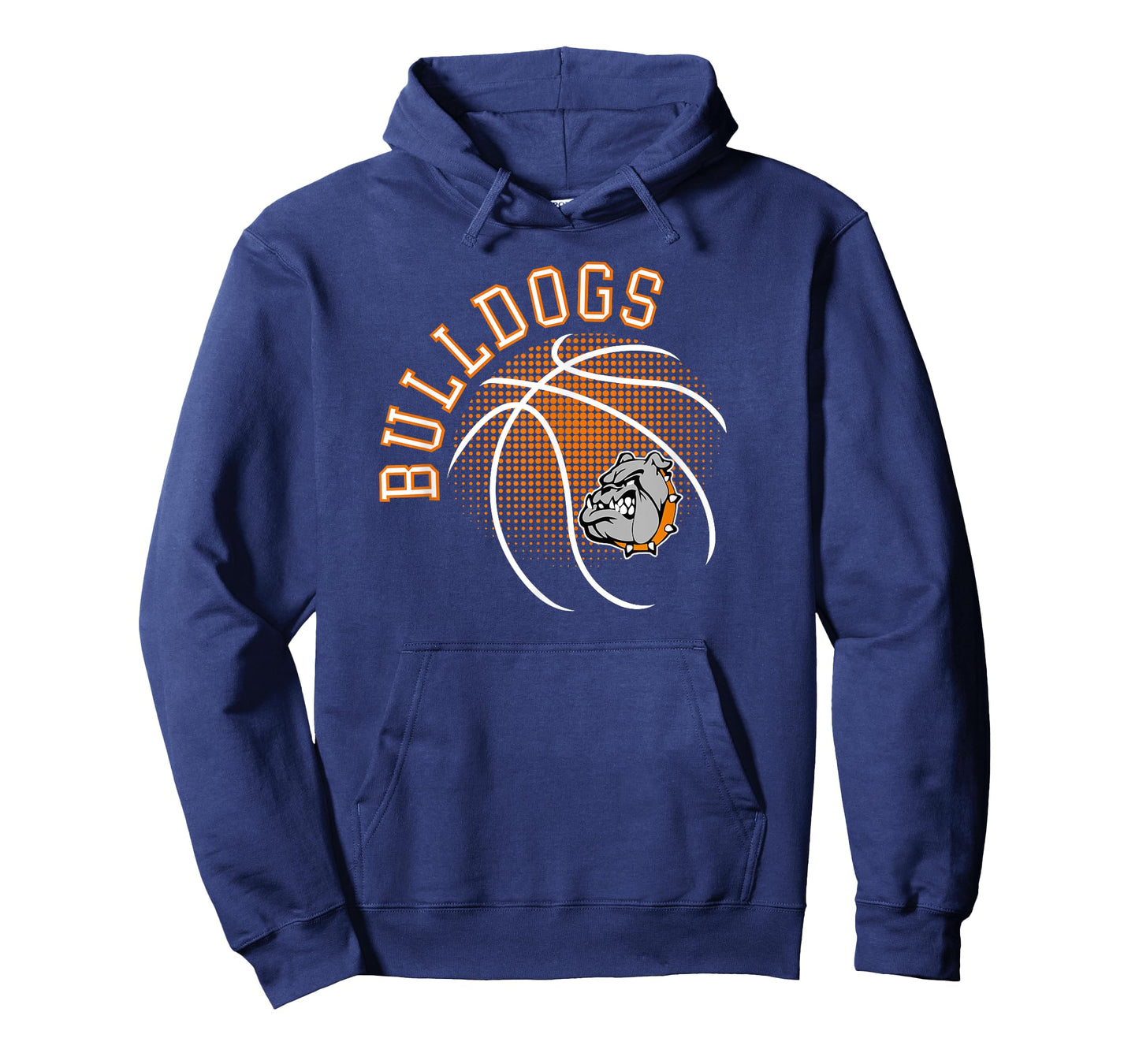 Orange Bulldogs Basketball Team Sports Basketball Mom T-Shirt
