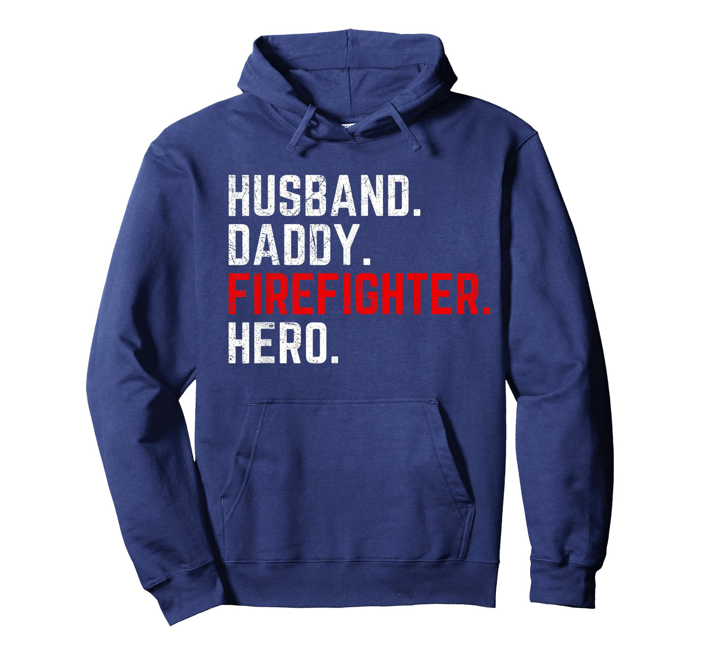 Mens Husband Daddy Firefighter Hero Thin Red Line Gift for Dad T-Shirt