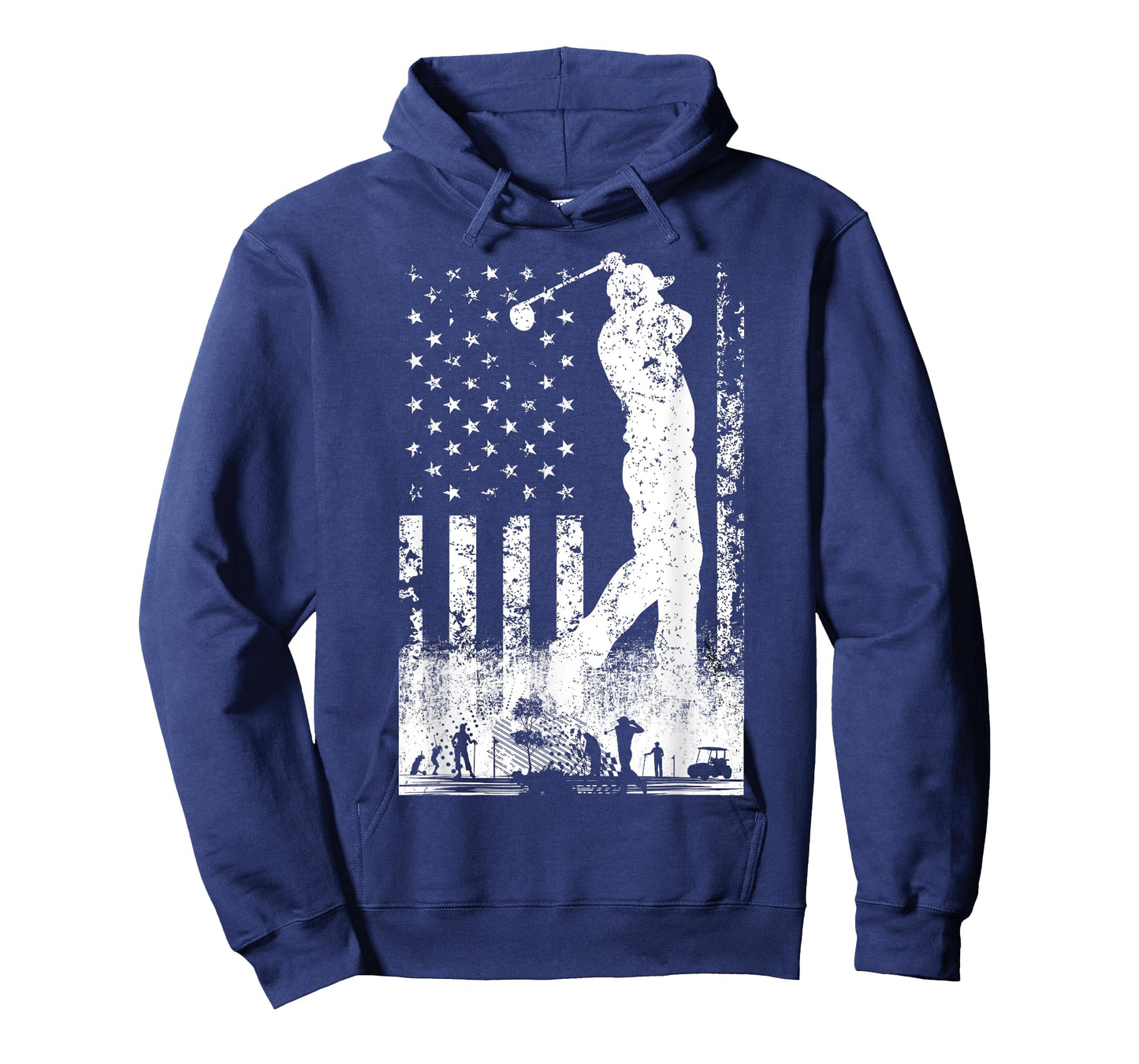 American Flag Golf Club USA 4th Of July For Men Women Kids T-Shirt