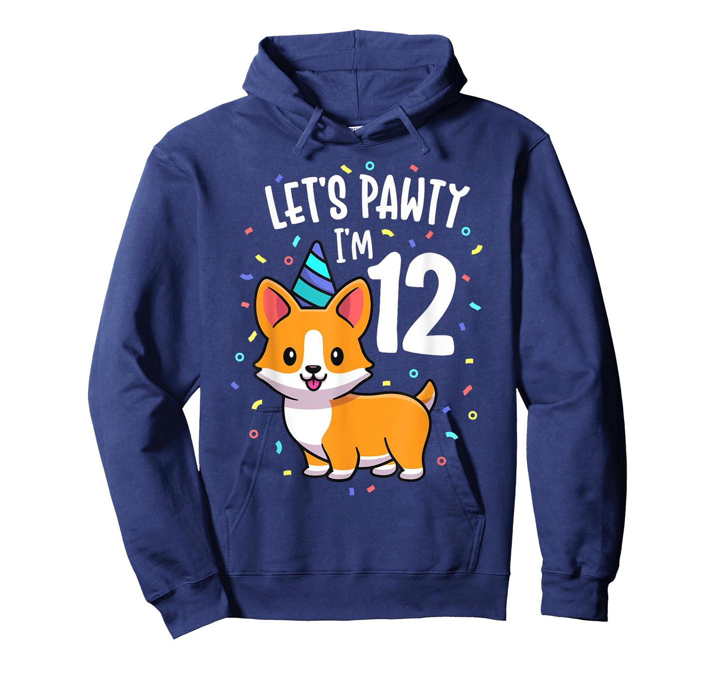 12 Years Old Corgi Dog Lover 12th Birthday Party Outfit Kid T-Shirt