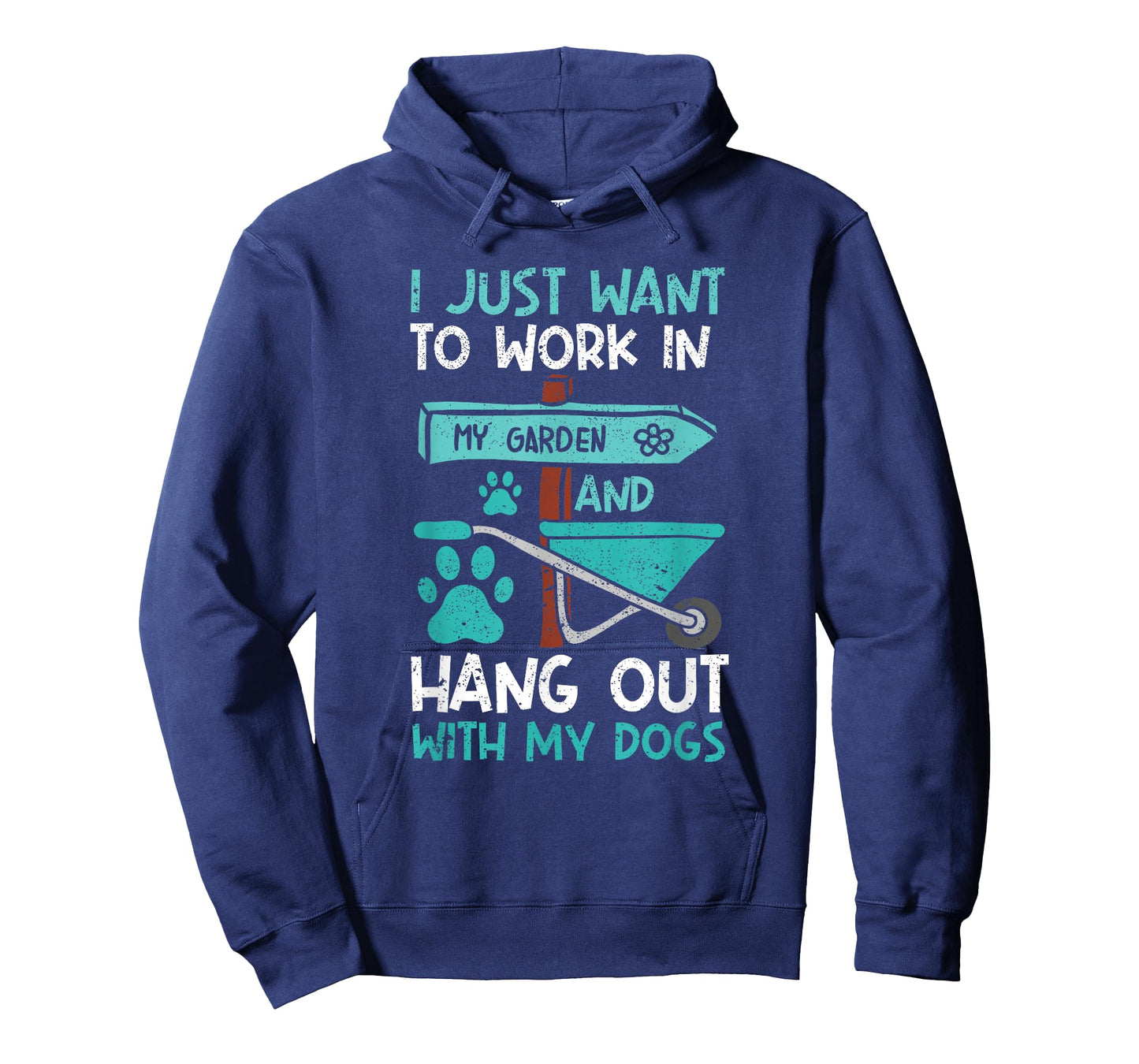 I Just Want To Work In My Garden And Hang Out Dogs Gardening T-Shirt