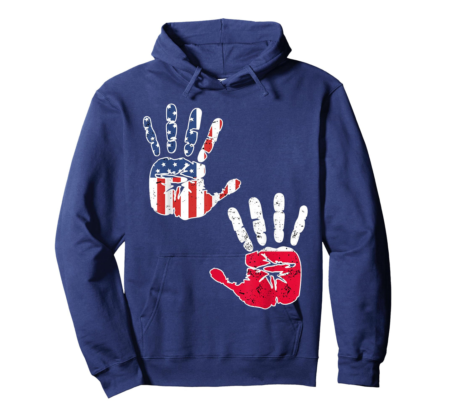 USA Poland Handprint Shirt Proud Polska Flag Polish American T-Shirt
