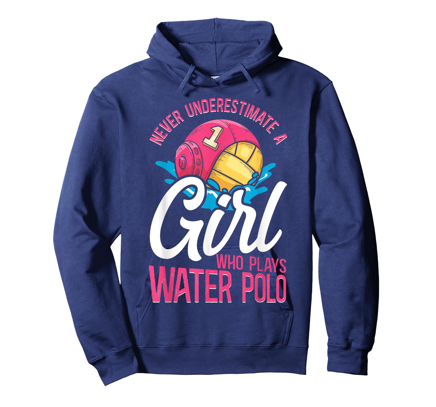 Water Polo Girl Vintage Never Underestimate A Girl Who Plays T-Shirt