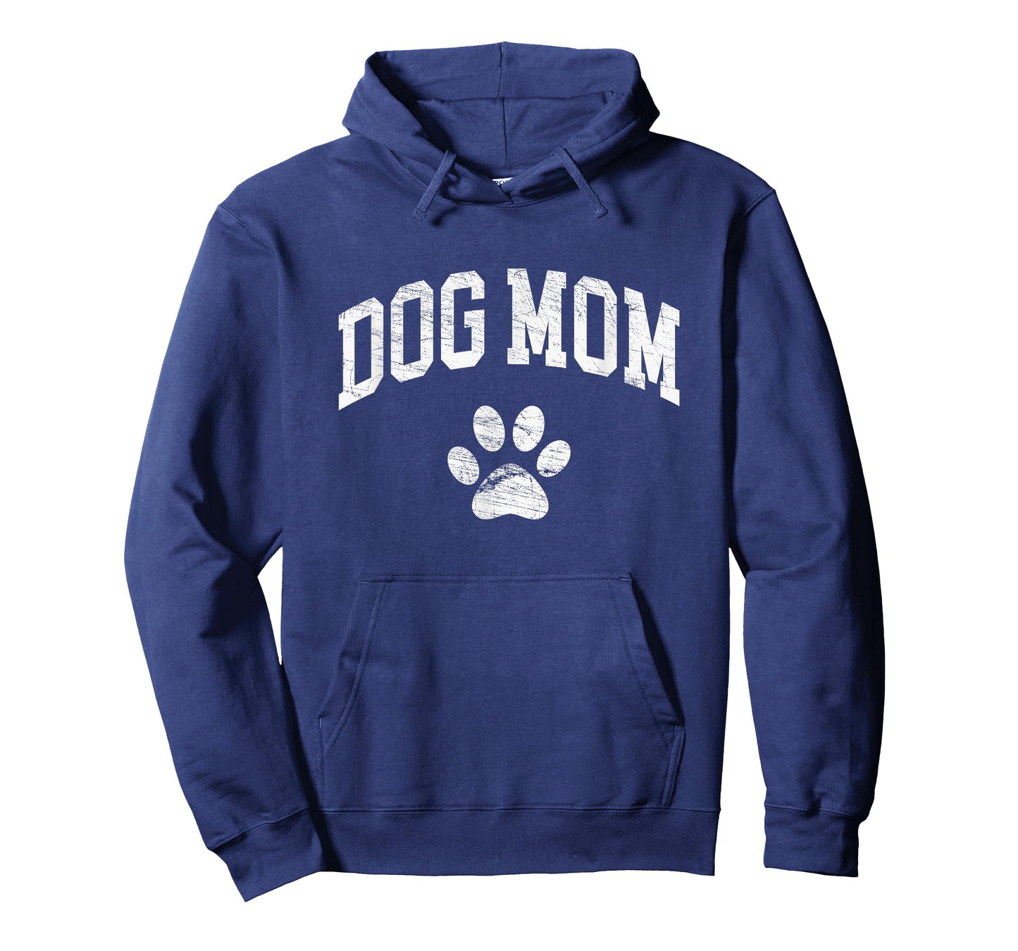 Dog Mom - Vintage Distressed Design - Funny Dog Paw T-Shirt Small