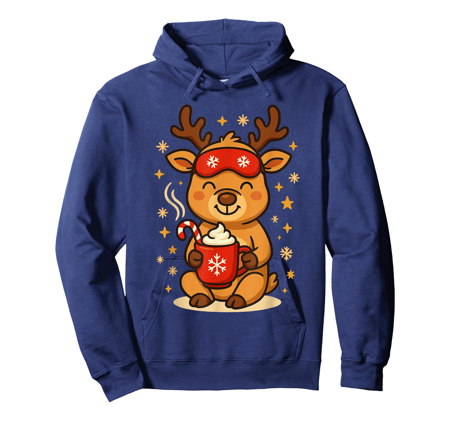 Reindeer with Cocoa โ Cute Christmas Winter Design T-Shirt