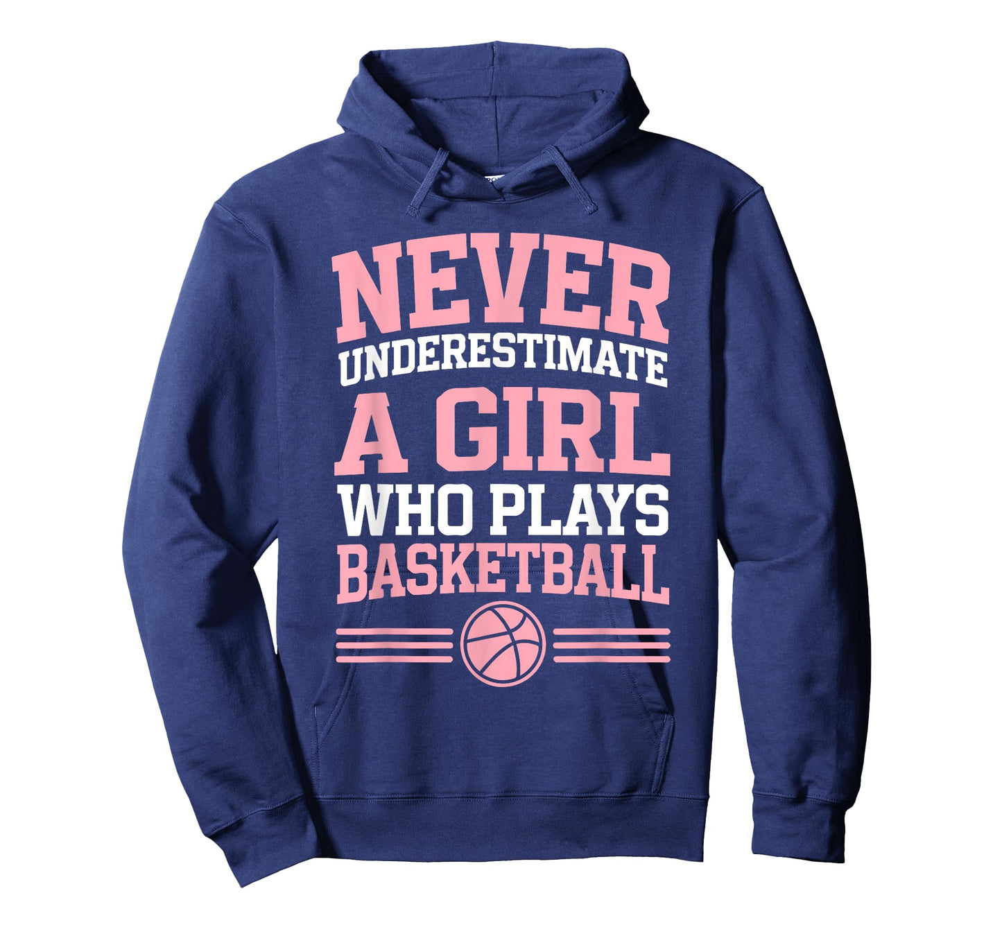 Never Underestimate A Girl who Plays Basketball T-Shirt