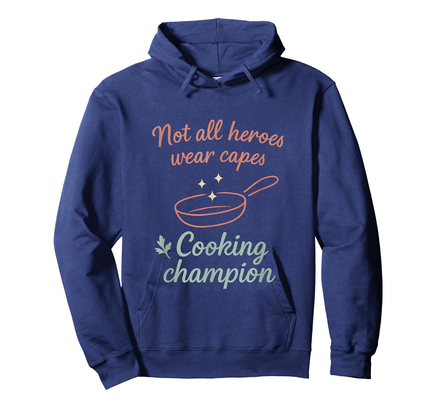 Cooking Champion Kitchen Hero Coral Mint White Graphic T-Shirt