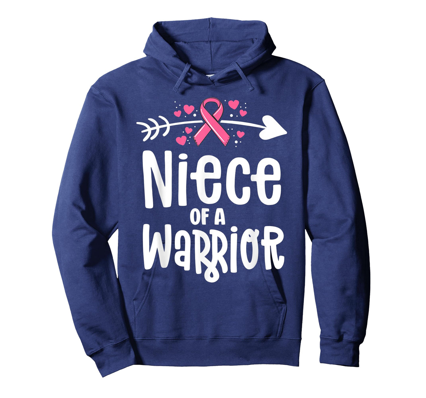 Niece Of A Warrior Family Breast Cancer Shirts Pink Ribbon T-Shirt