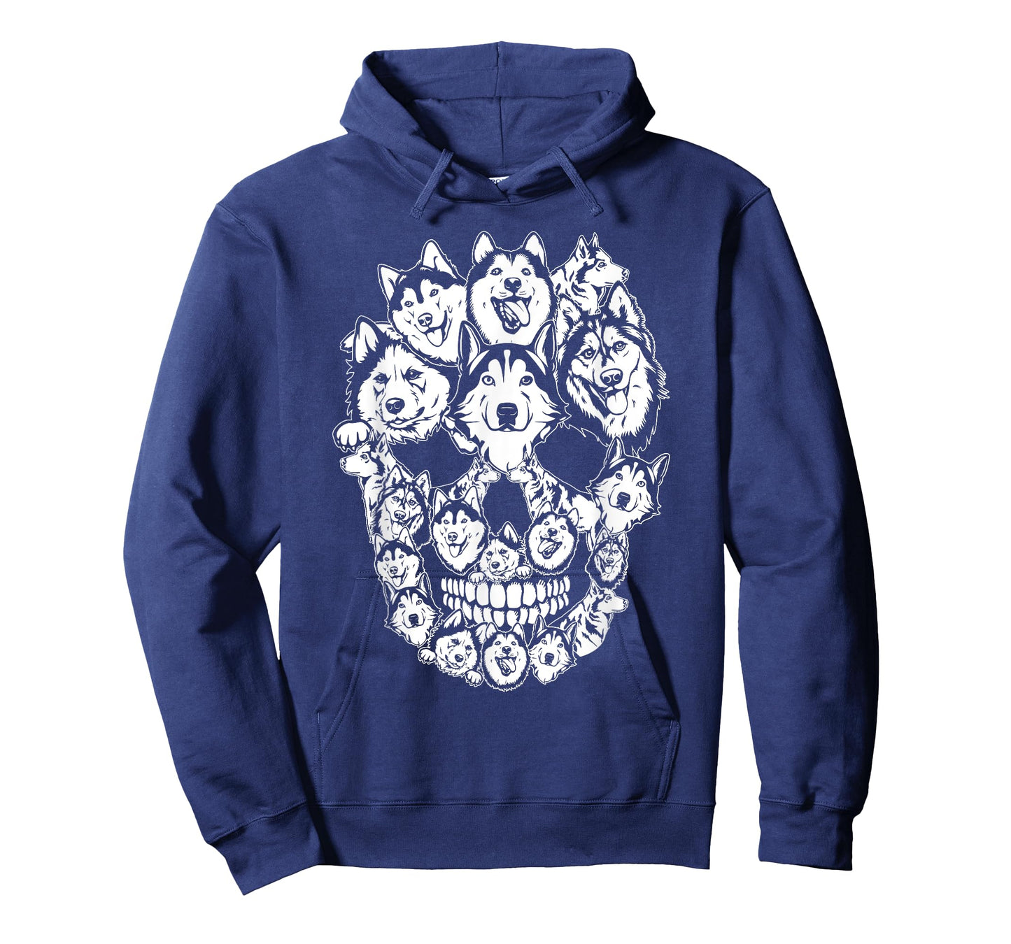 Funny Halloween Costume Skull Siberian Husky Dog Lover Men Women Kids T-Shirt