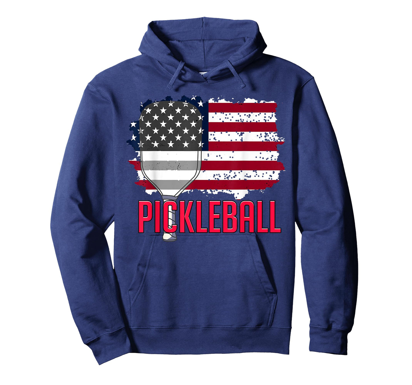 US American Flag Pickleball Lover Player Paddle Men Women T-Shirt
