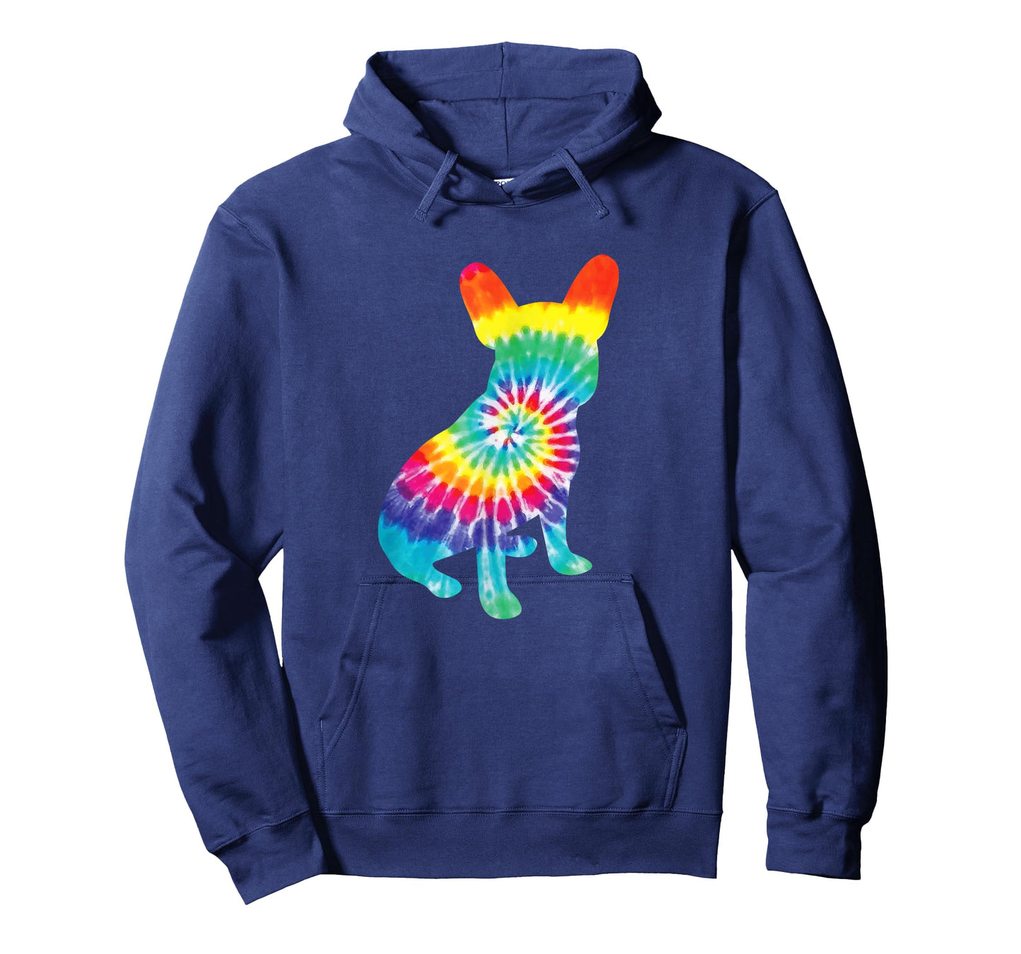 Tie Dye Dog Shirt Hippie French Bulldog Retro Puppy Gift T-Shirt for Men Women Girls Kids