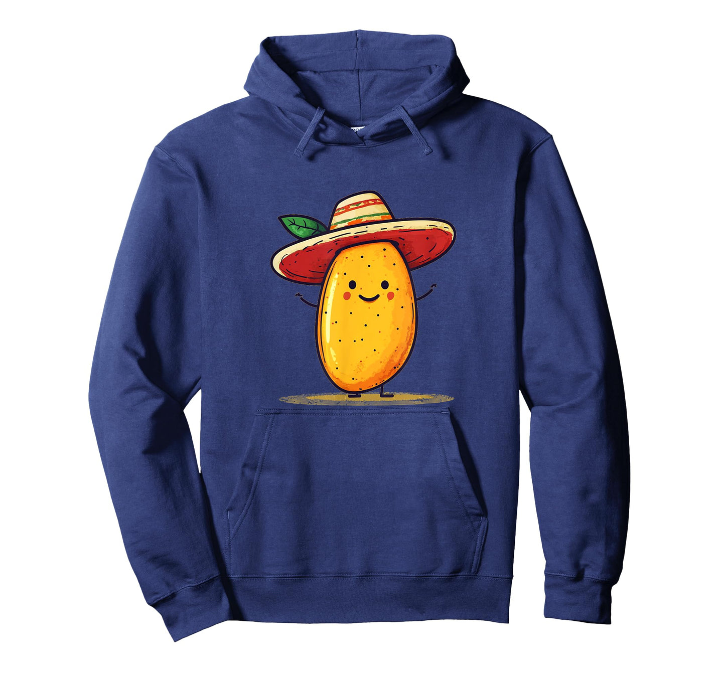 Joyful Mango Fruit with Sombrero Hat Costume T-Shirt