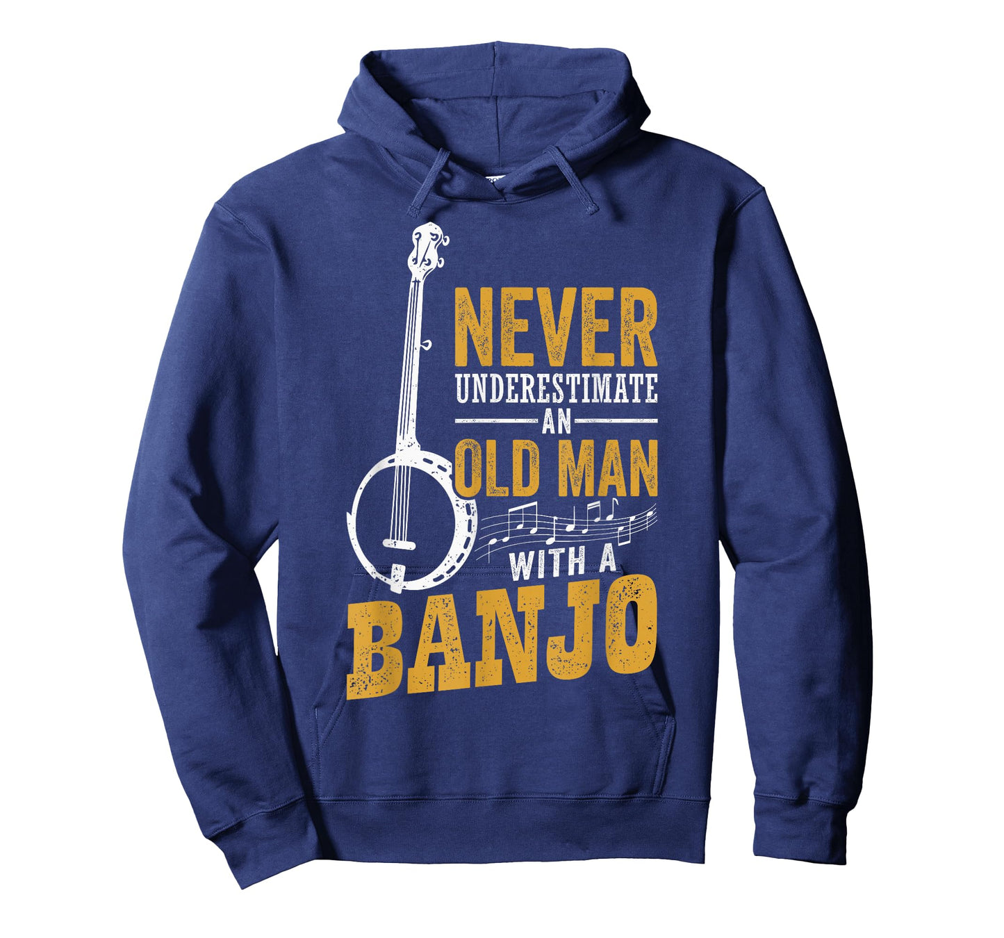 Never Underestimate An Old Man With A Banjo Funny Bluegrass T-Shirt