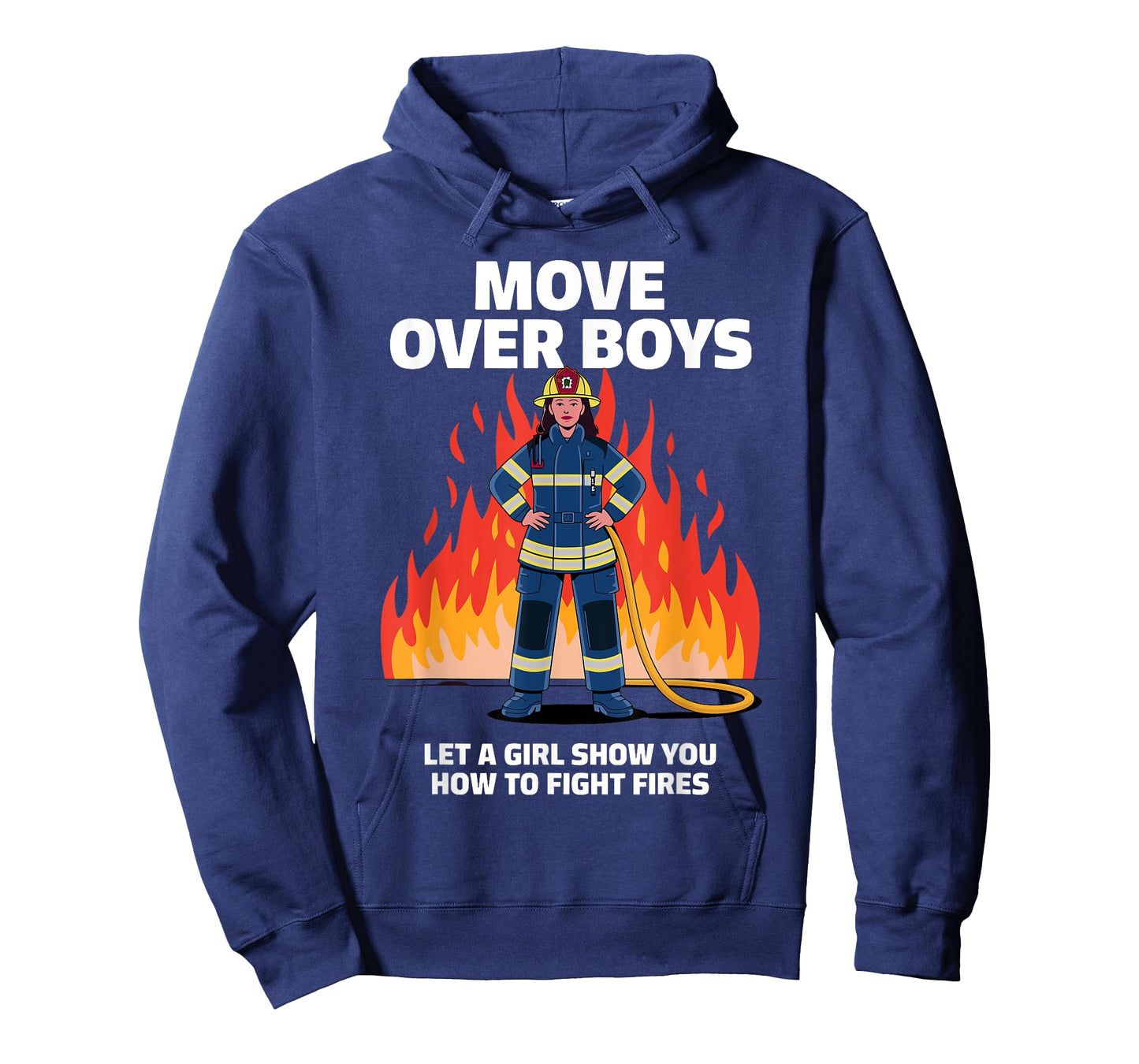 Funny Firefighter Art for Women Girls Fire Fighter Firewoman T-Shirt