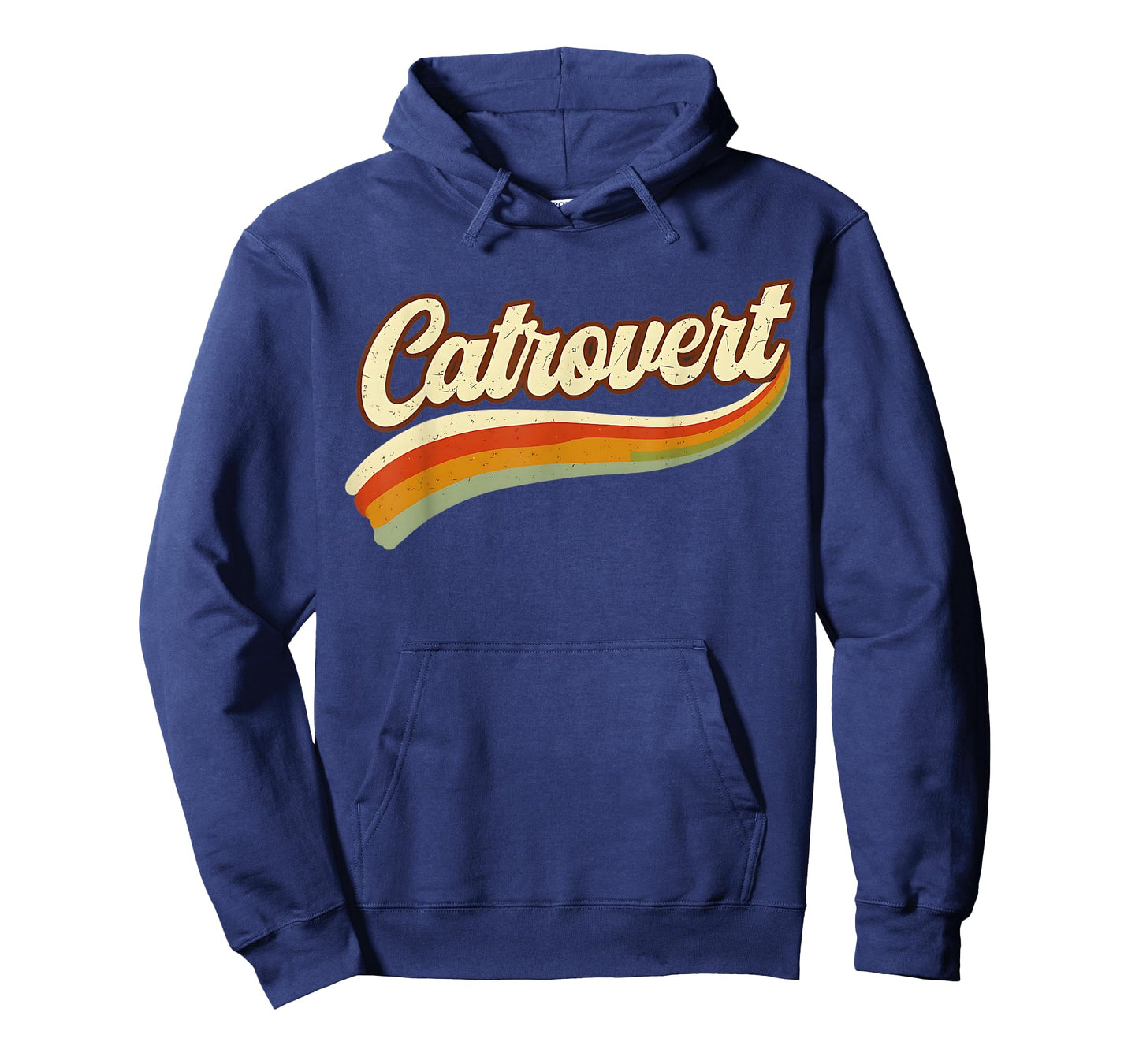 Retro Catrovert Cool Vintage Tees for Introverts Cat Parents T-Shirt