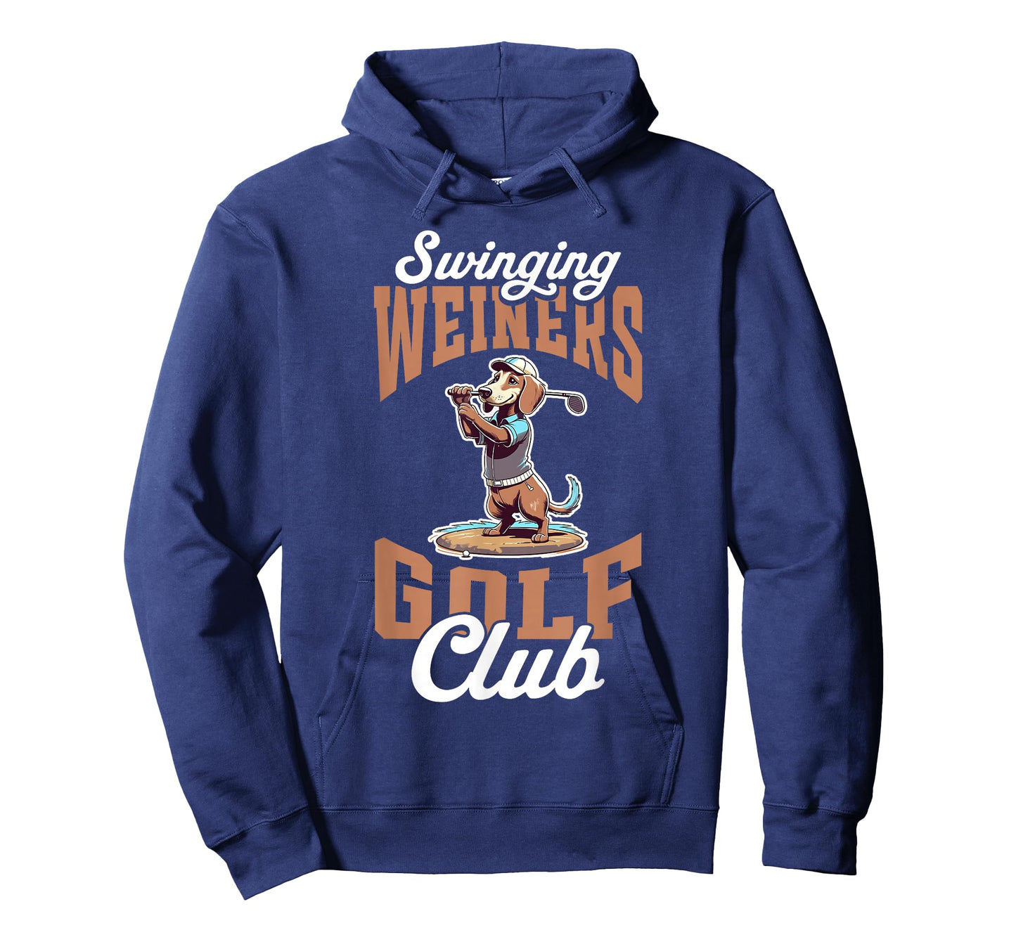 Swinging Weiners Golf Club Funny Golf Dachshund Dog Golfer T-Shirt