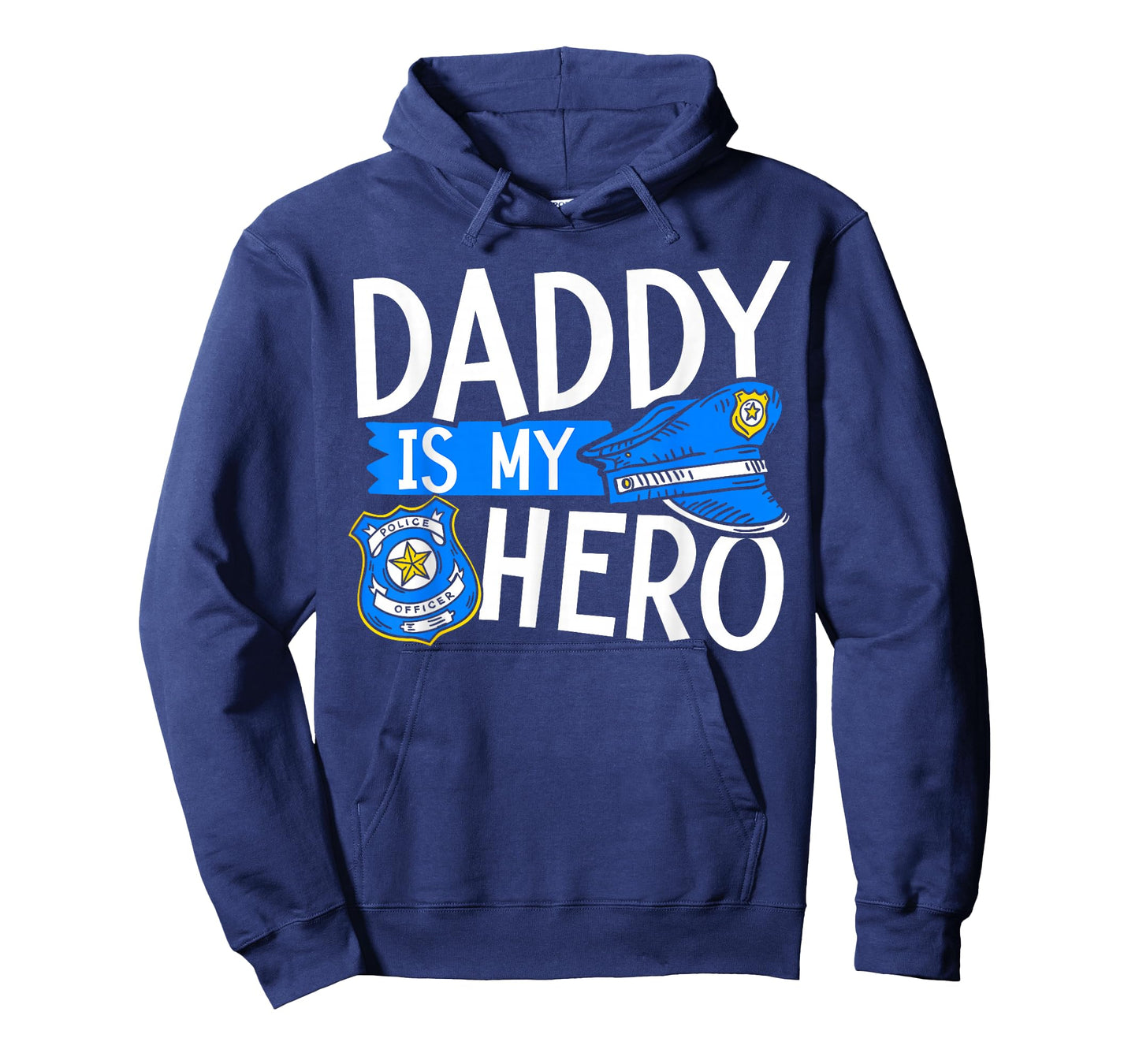 Daddy Is My Hero Kids Police Thin Blue Line Law Enforcement T-Shirt