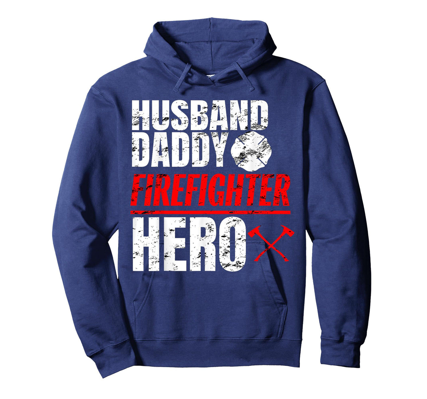 Firefighter Husband Shirt Daddy Hero Fireman Fathers Day Tee T-Shirt